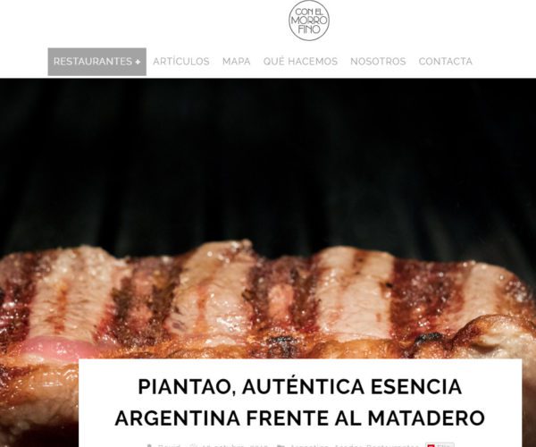 Con El Morro Fino — Piantao, auténtica esencia argentina frente al matadero.