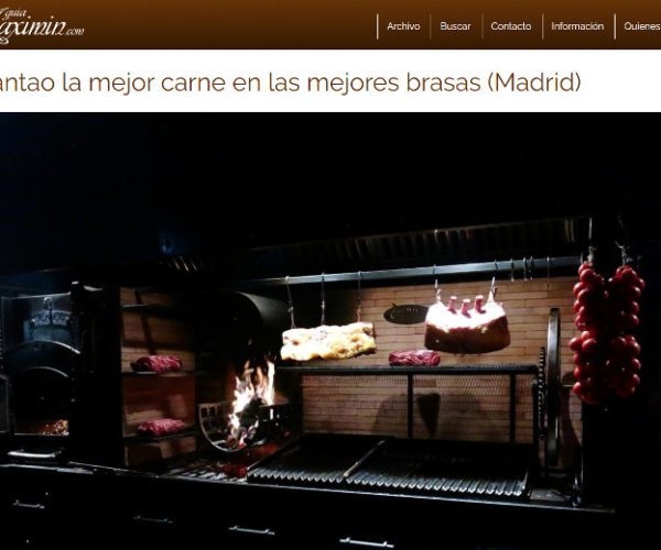 Guía Maxim — Piantao la mejor carne en las mejores brasas (Madrid)