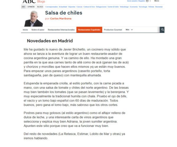 ABC — Novedades en Madrid.