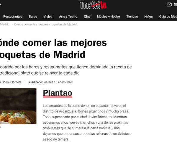 Time Out — Dónde comer las mejores croquetas de Madrid.